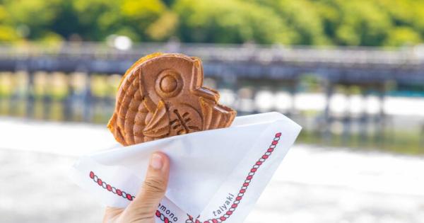 京都・嵐山の「まめものとたい焼き」で、賞味期限1分のあんバターたい焼きを