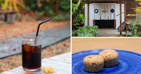 京都・梨木神社の境内カフェで、ご神水で淹れたコーヒーと和菓子のペアリングを