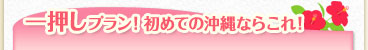 一押しプラン!初めての沖縄ならこれ!
