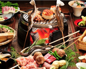 上牧温泉 人気の貸切風呂と炭火山里料理の宿 辰巳館