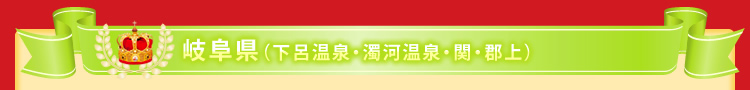 岐阜県(下呂温泉・濁河温泉・関・郡上)