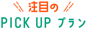 注目のPICK UP プラン