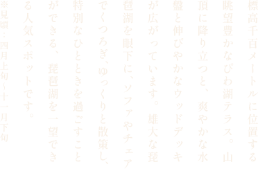びわ湖テラスからの眺望